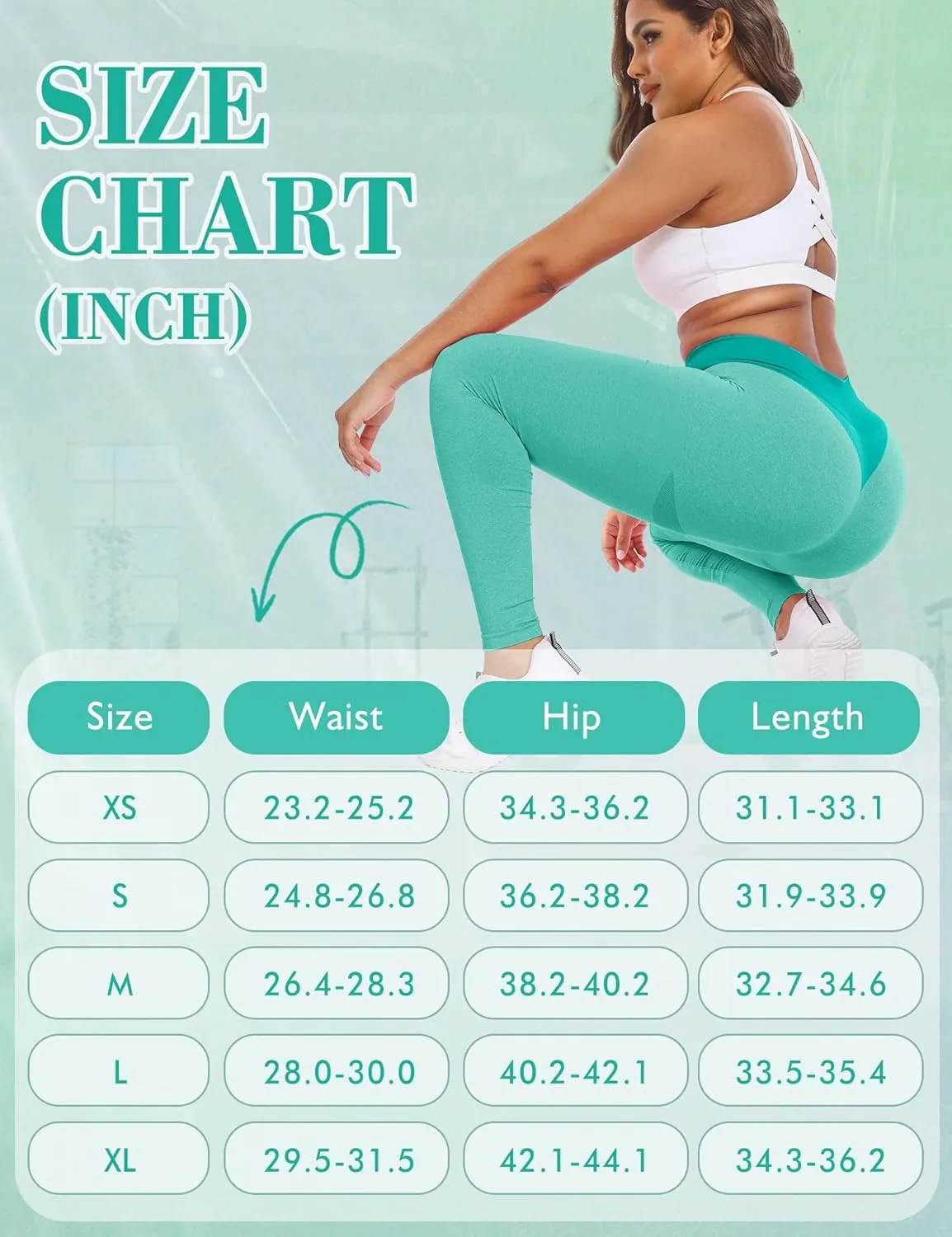 Knockout Seamless Gym Workout Leggings Scrunch Butt Lifting Leggings for Women High Waist Tummy Control Yoga Pants