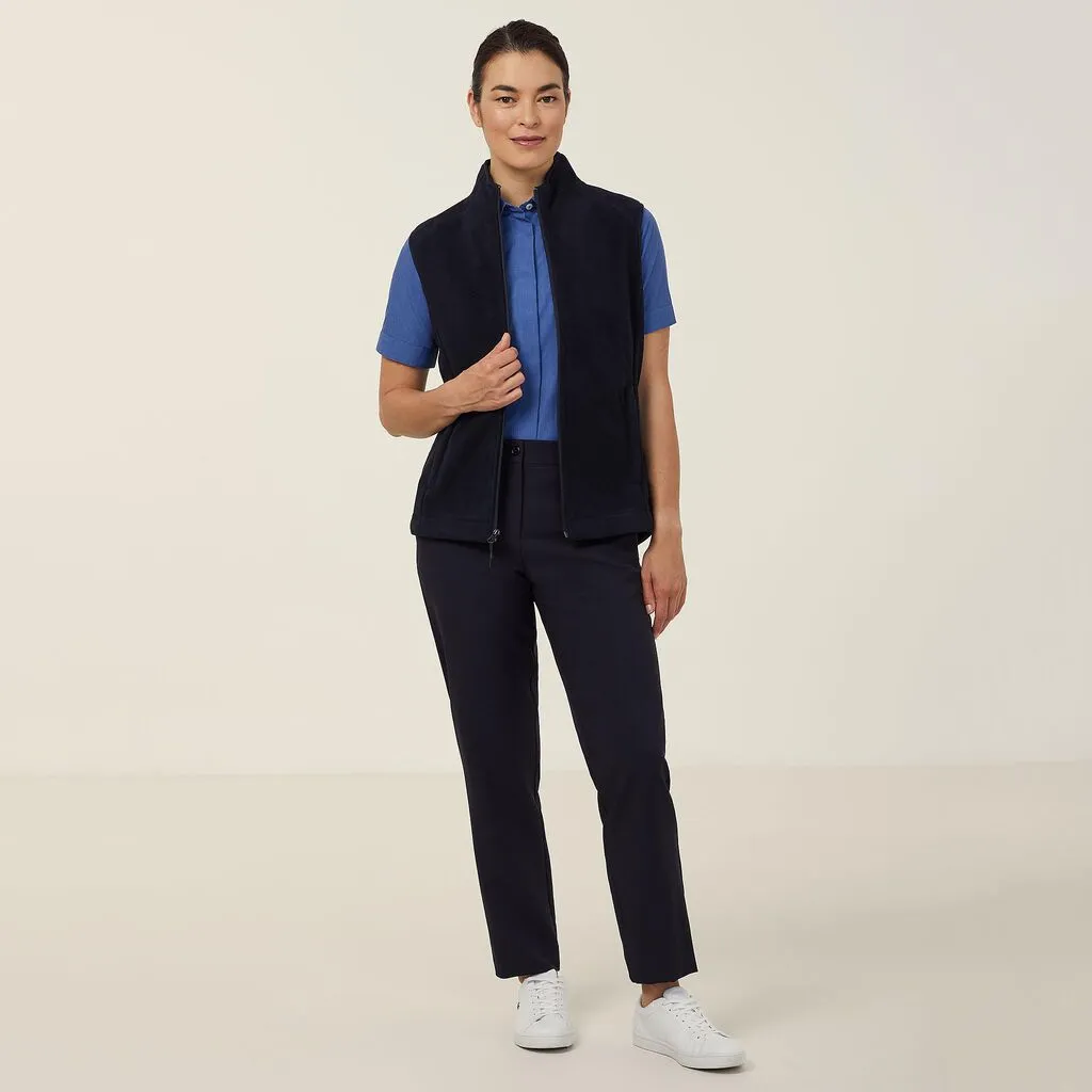 Ladies Polar Fleece Zip Vest - CAT745
