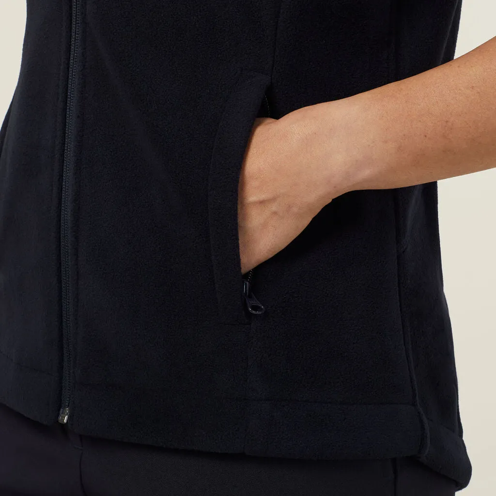 Ladies Polar Fleece Zip Vest - CAT745