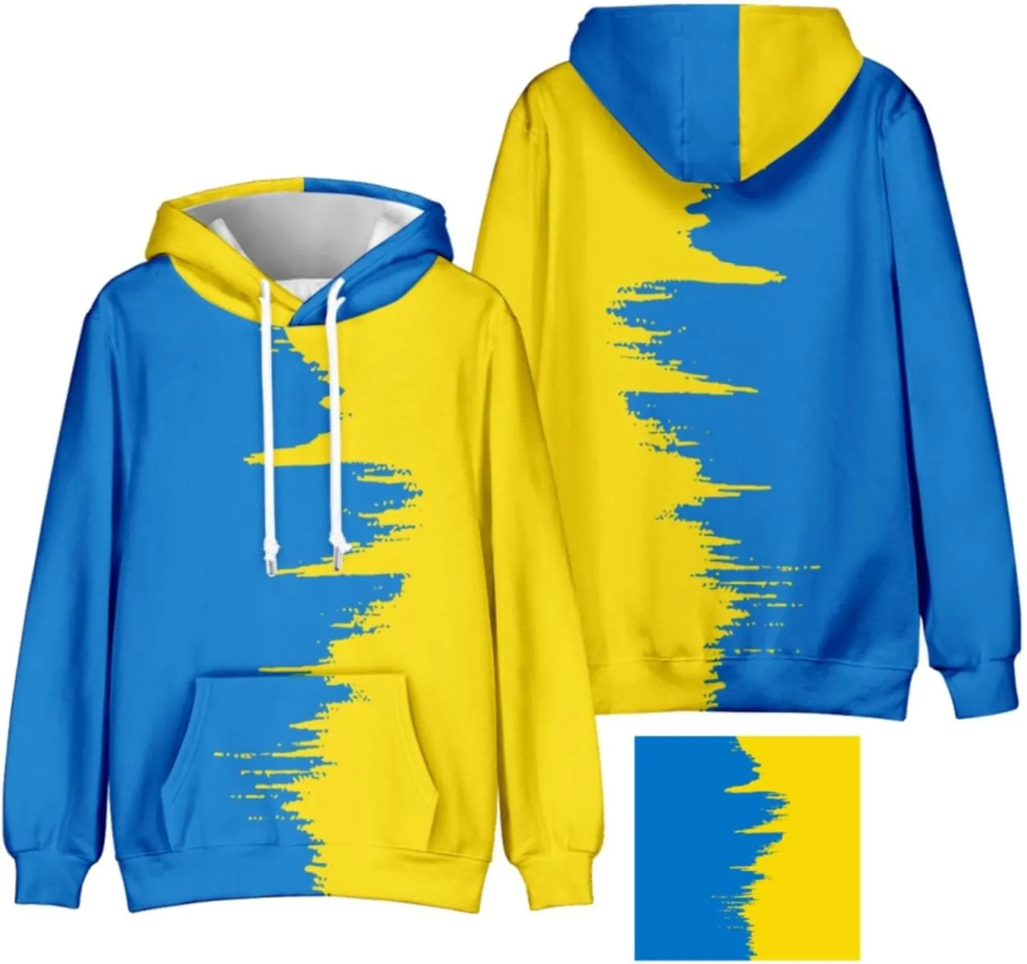 LCMTWX Men's Hooded Fleece Sweatshirt Size Sweater Midweight Fleece Sweatshirt Pullover Hooded Sweatshirt for Men Men's