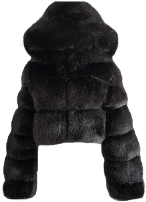 LCMTWX Winter Coat Women Long Furry Women Long Jacket Faux Sleeve Short Warm Women's Coat Vintage Parka Shaggy Jacket Coats