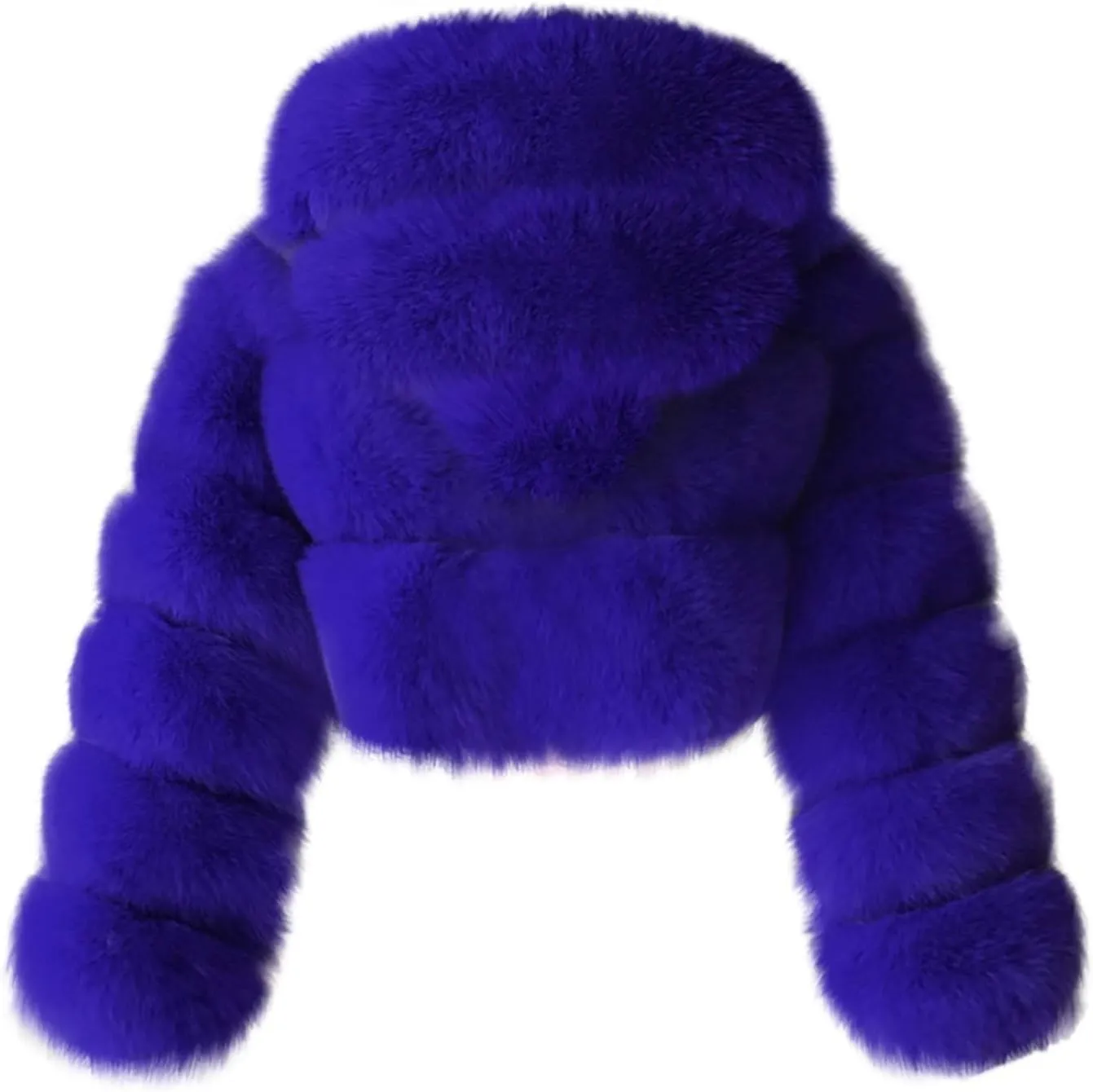 LCMTWX Winter Coat Women Long Furry Women Long Jacket Faux Sleeve Short Warm Women's Coat Vintage Parka Shaggy Jacket Coats