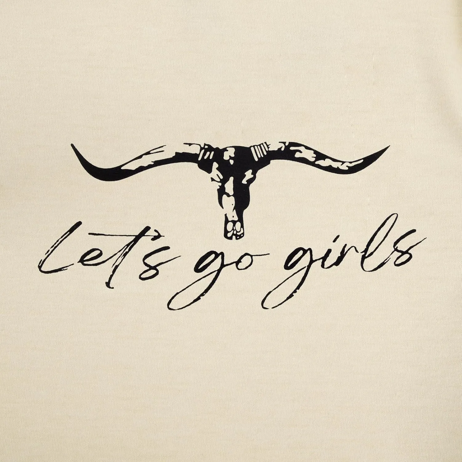Let's Go Girl Shirt Women Western Bleached T-Shirt Retro Country Music Tee Shirt Cowgirls Shirts Short Sleeve Tops