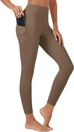 MAGCOMSEN Women's High Waisted Workout Leggings with Pockets Tummy Control 7/8 Yoga Pants Stretch Gym Athletic Leggings