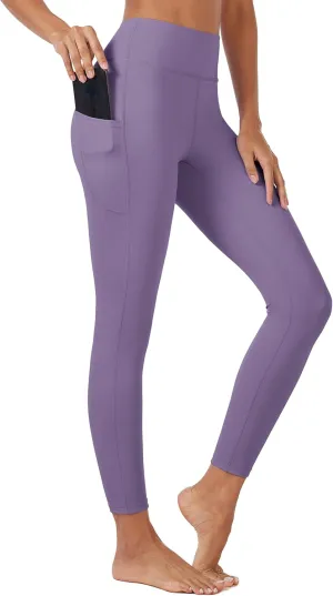 MAGCOMSEN Women's High Waisted Workout Leggings with Pockets Tummy Control 7/8 Yoga Pants Stretch Gym Athletic Leggings
