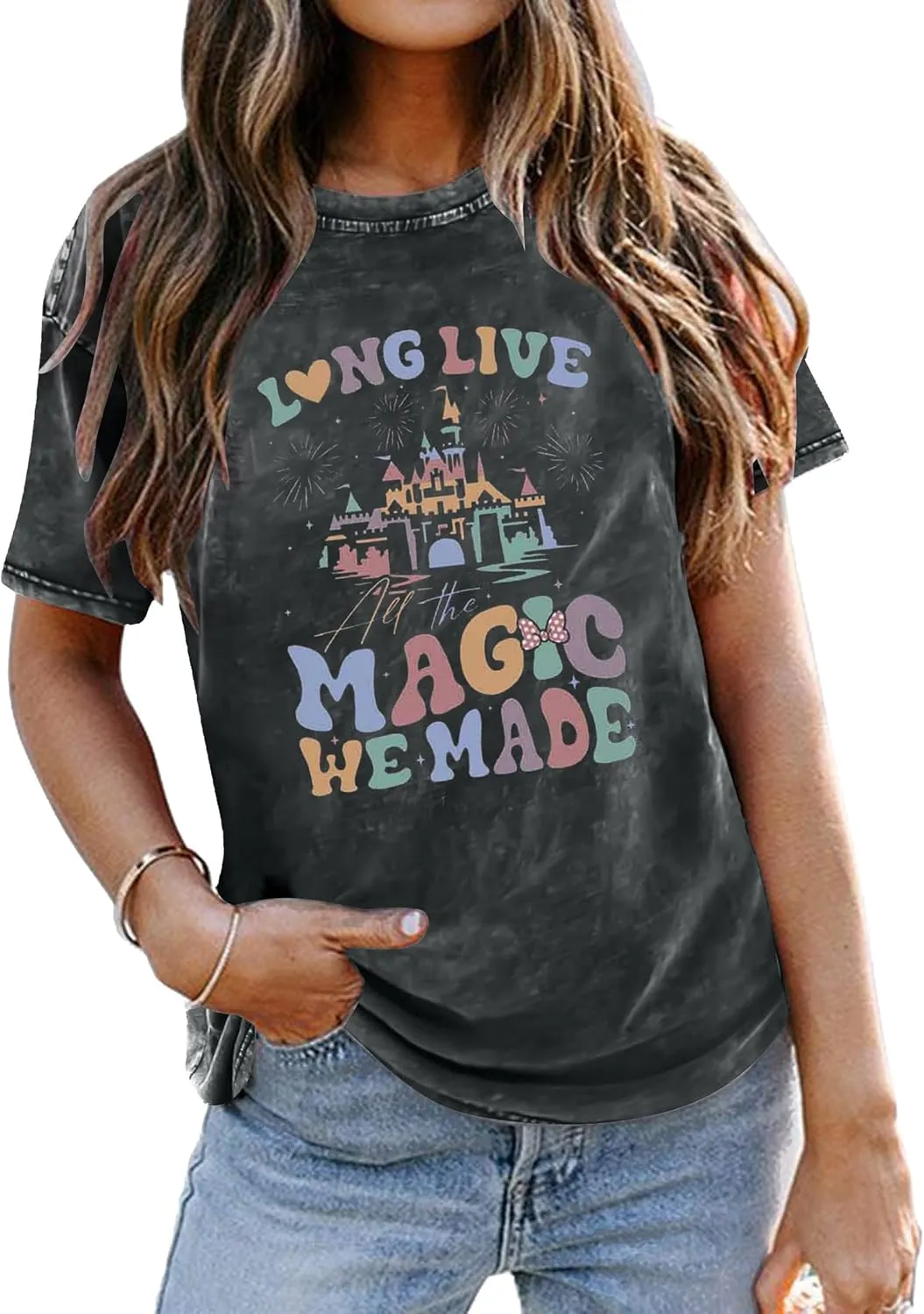 Magical Shirt Magic Kingdom Shirts: Long Live All The Magic We Made Tshirt Holiday Castle Graphic Tee Family Vacation Top