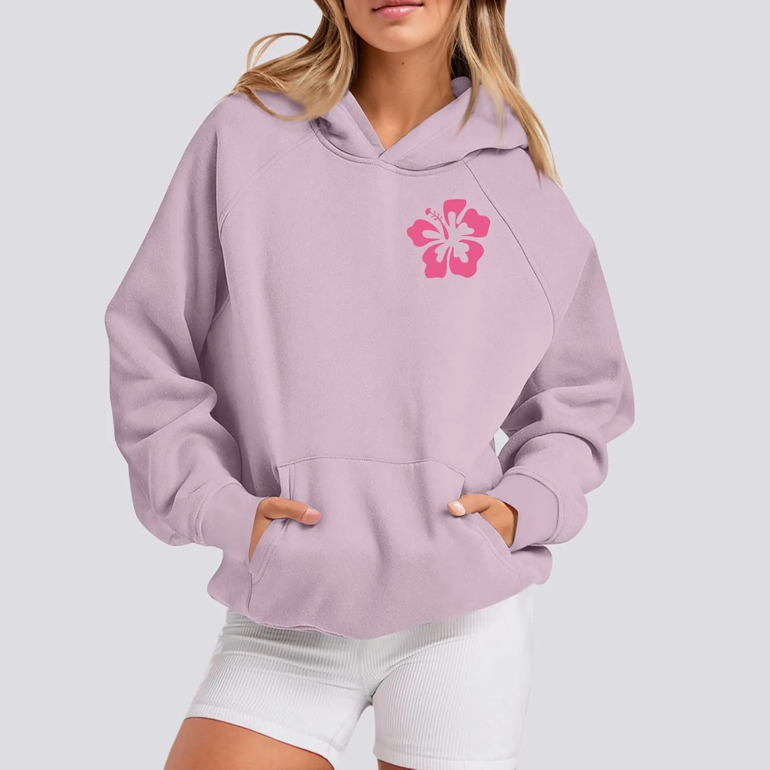Meet Me 1962 At The Ocean Hoodies Long Sleeve Hooded Sweatshirt Trendy Letter Print Cute Preppy Y2K Pullover Tops