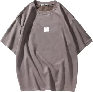Men T Shirt Streetwear Harajuku Tops Short Sleeve Crewneck T-Shirt