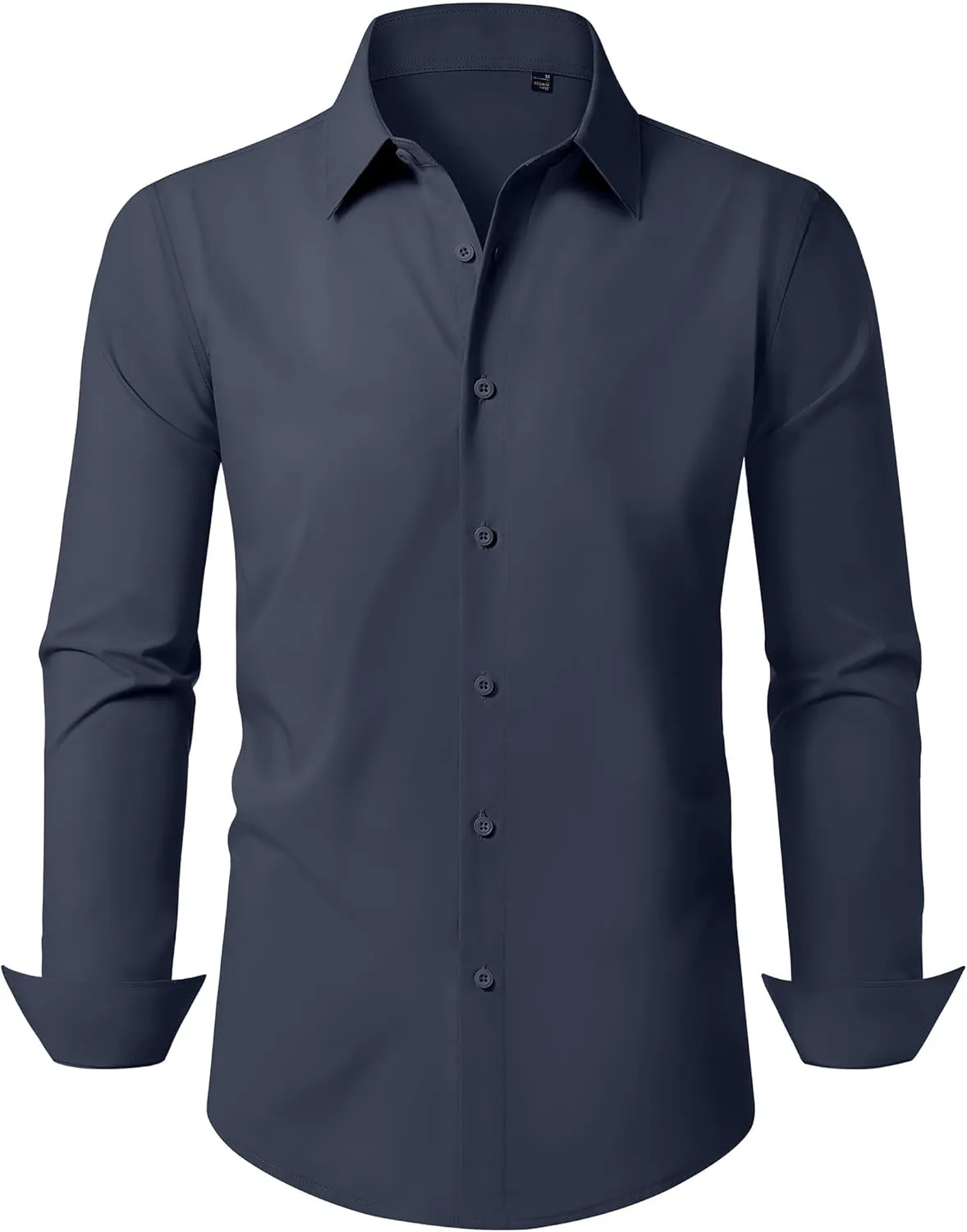Mens Business Dress Shirt Long Sleeve Button Down Formal Shirt for Men Cotton Slim Fit Shirt for Wedding