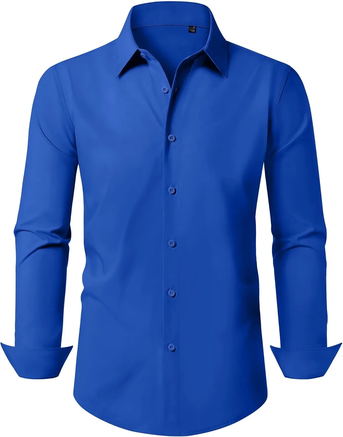 Mens Business Dress Shirt Long Sleeve Button Down Formal Shirt for Men Cotton Slim Fit Shirt for Wedding