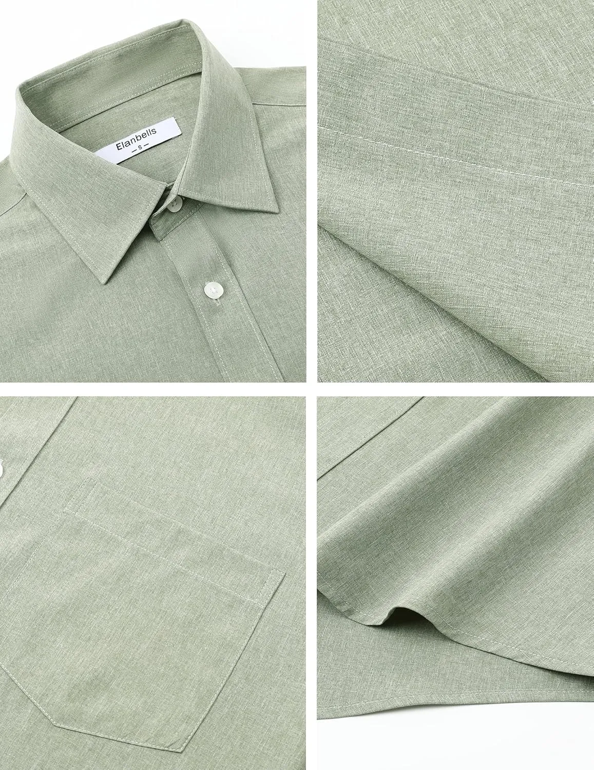 Men's Casual Short Sleeve Button Down Dress Shirt Beach Summer Shirt