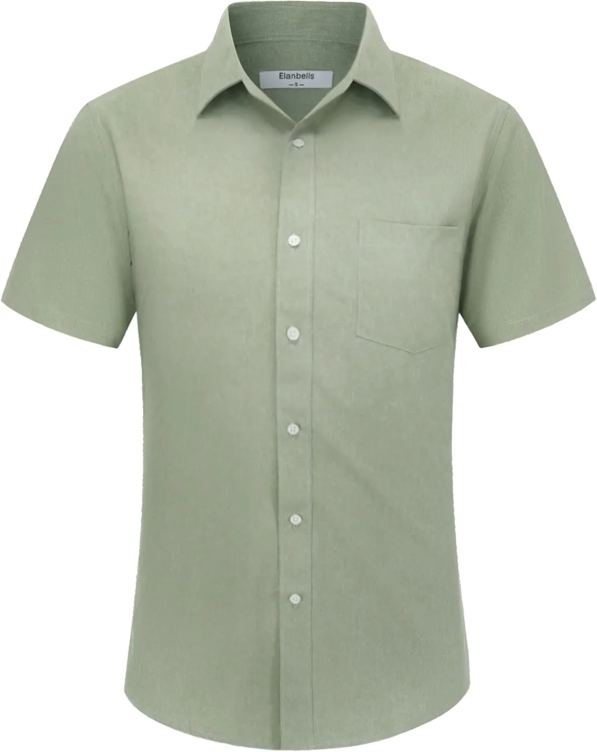 Men's Casual Short Sleeve Button Down Dress Shirt Beach Summer Shirt