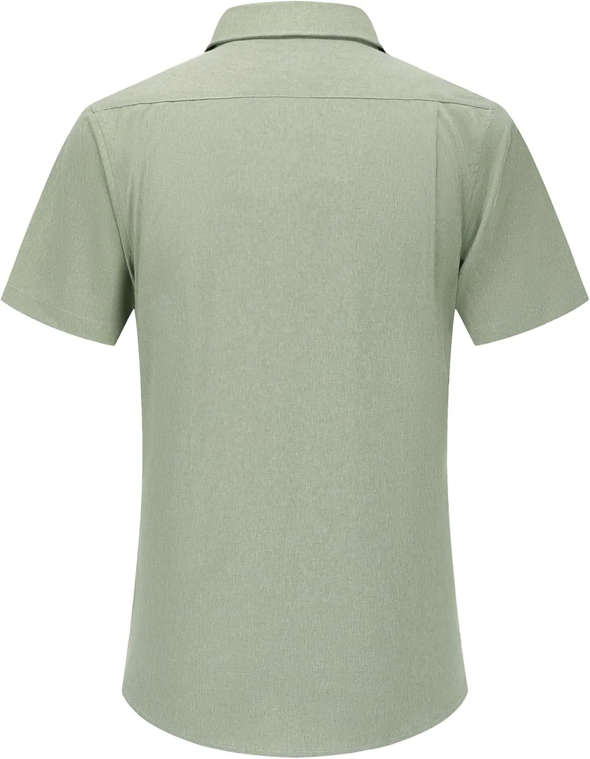 Men's Casual Short Sleeve Button Down Dress Shirt Beach Summer Shirt