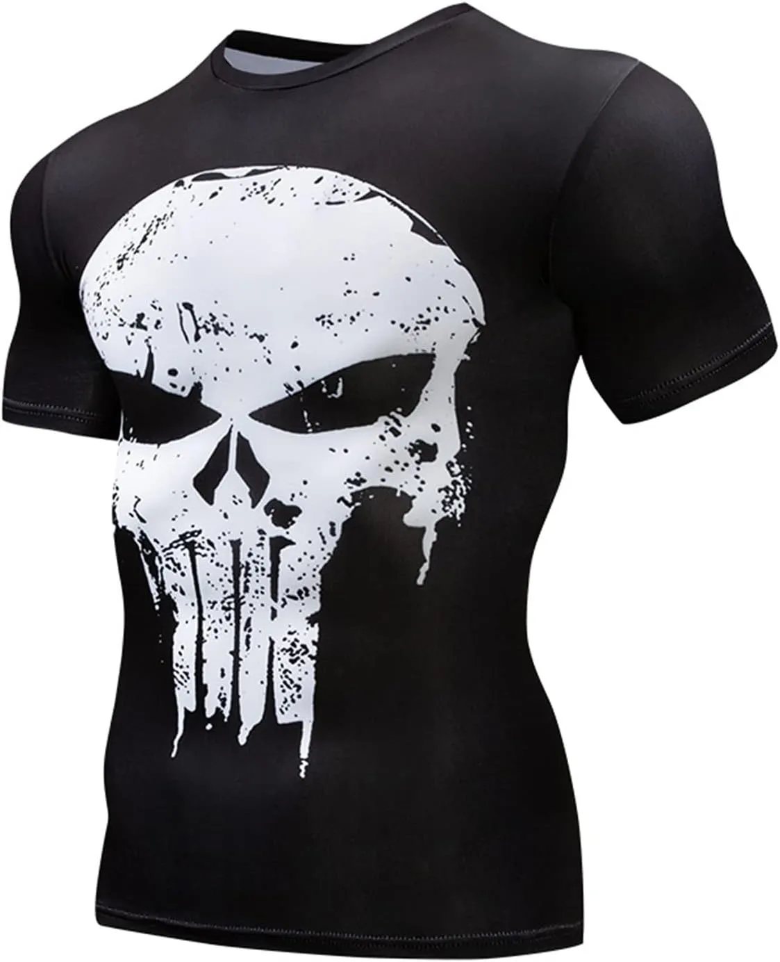 Men's Compression Shirt, Soft Short Sleeve 3D Print Fitness Sports Shirt Gym T-Shirt