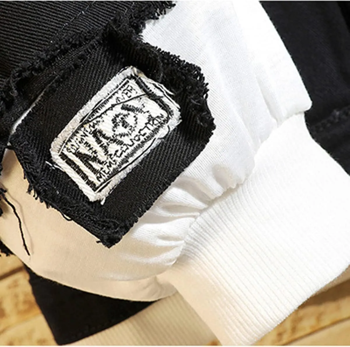 Men's cowboy jacket casual ripped hooded jacket trucker denim jacket cosplay coat