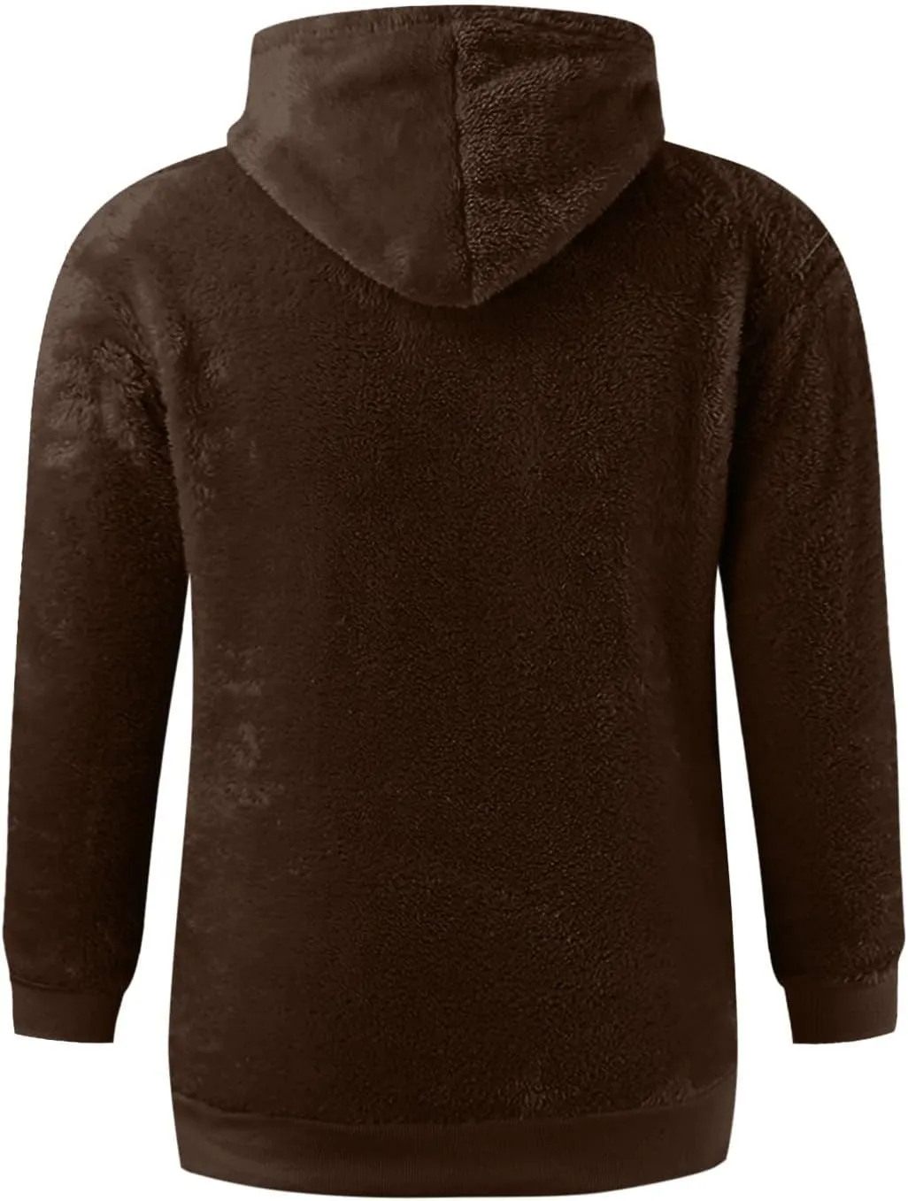 Men's Hooded Fleece Sweatshirt Big & Tall Heavy Hoodie Sherpa Fleece Lined Pullover Thick Winter Hooded Sweatshirt
