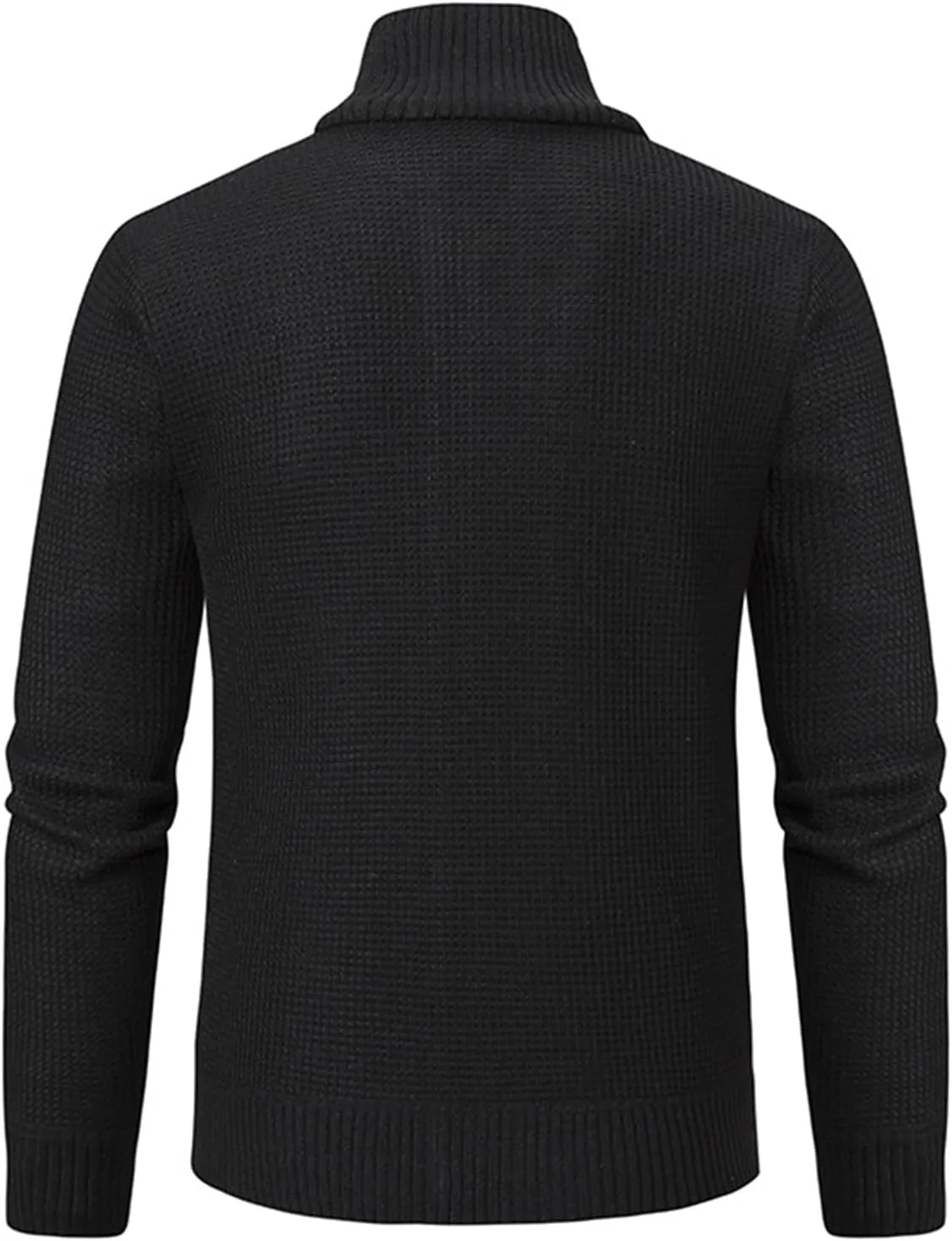Men's Jacket Zipper Cardigan Collar Velvet Padded Coat Cotton-Padded Sweater Autumn Winter