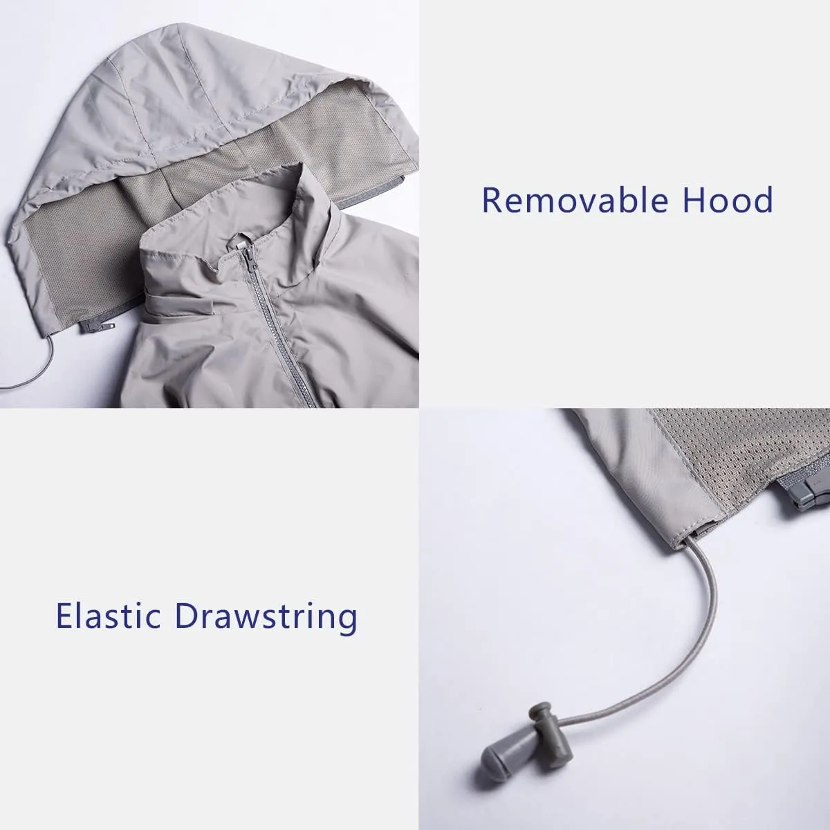 Mens Lightweight Windbreaker Jacket Waterproof Rain Jacket with Hood Soft Shell Jacket