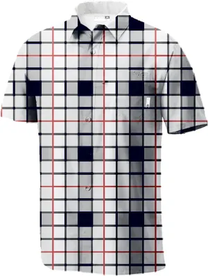 Men's Performance Short Sleeve Button Up Quick Dry Shirt 50  UPF Fishing Shirt