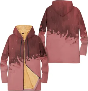 Mens Sherpa Hoodie Full-Zip Heavyweight Casual Hooded Warm Thick Thermal Hoodies