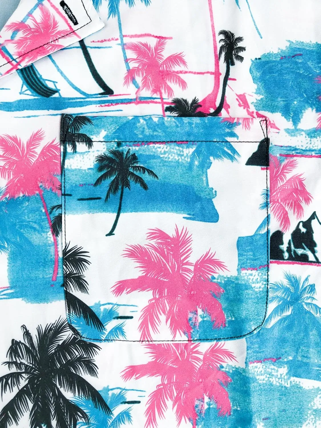 Men's Short Sleeve Hawaiian Shirt Quick Dry Loose Fit, Floral Print Tropical Cruise Beach Button Down Graffiti Aloha