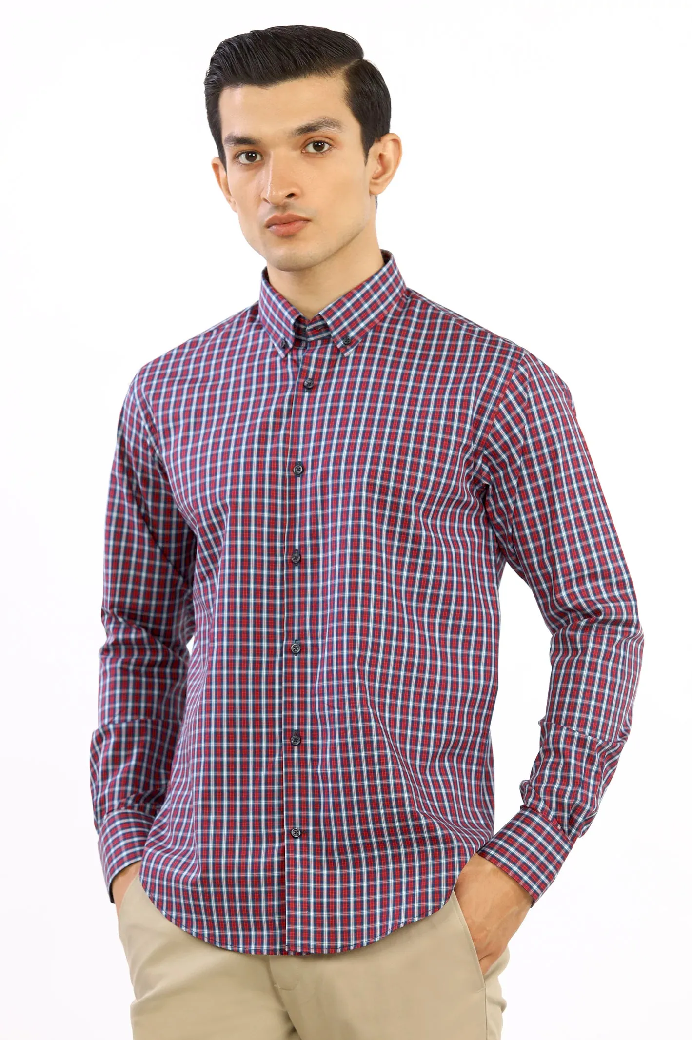 Multicolor Tartan Plaid Check Casual Shirt