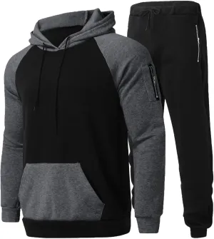 Muscularfit Mens Big and Tall Hoodies Pullover Color Block Long Sleeve Gym Workout Hoodies Casual Lightweight Sweatshirt 2023