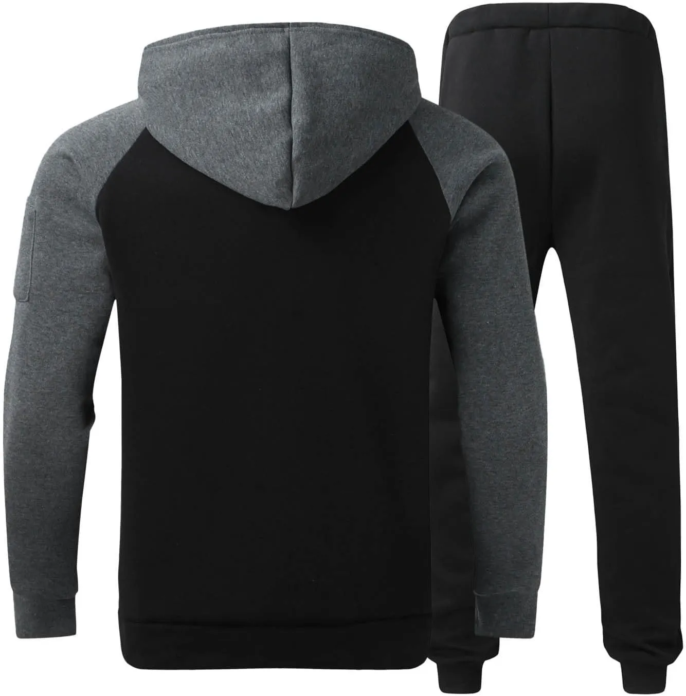 Muscularfit Mens Big and Tall Hoodies Pullover Color Block Long Sleeve Gym Workout Hoodies Casual Lightweight Sweatshirt 2023
