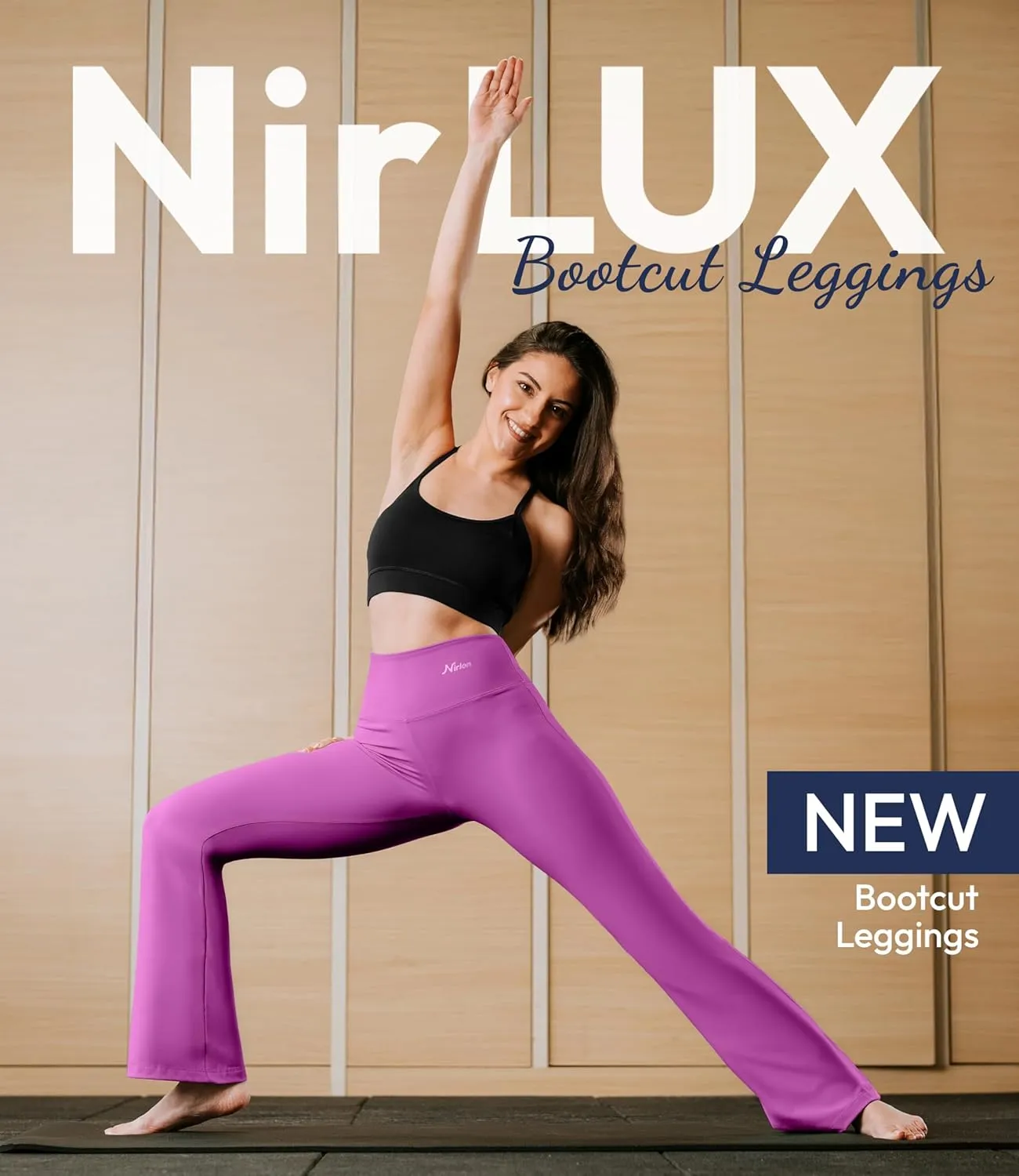 NirLUX Bootcut Yoga Pants - Soft Leggings for Women Regular & Plus Size Womens Leggings Tummy Control for Gym & Yoga