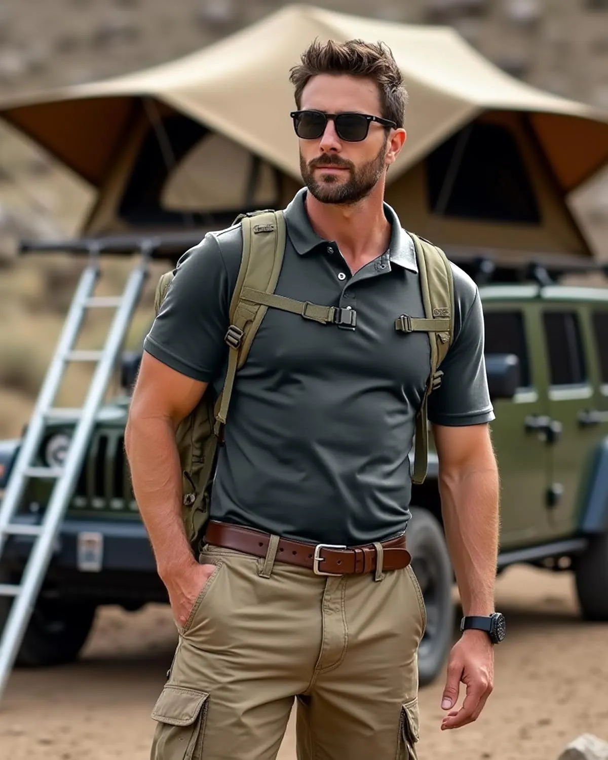 NY Threads Mens Polo Shirt Short Sleeves Quick Dry Performance Tactical Pique Jersey Golf Shirt