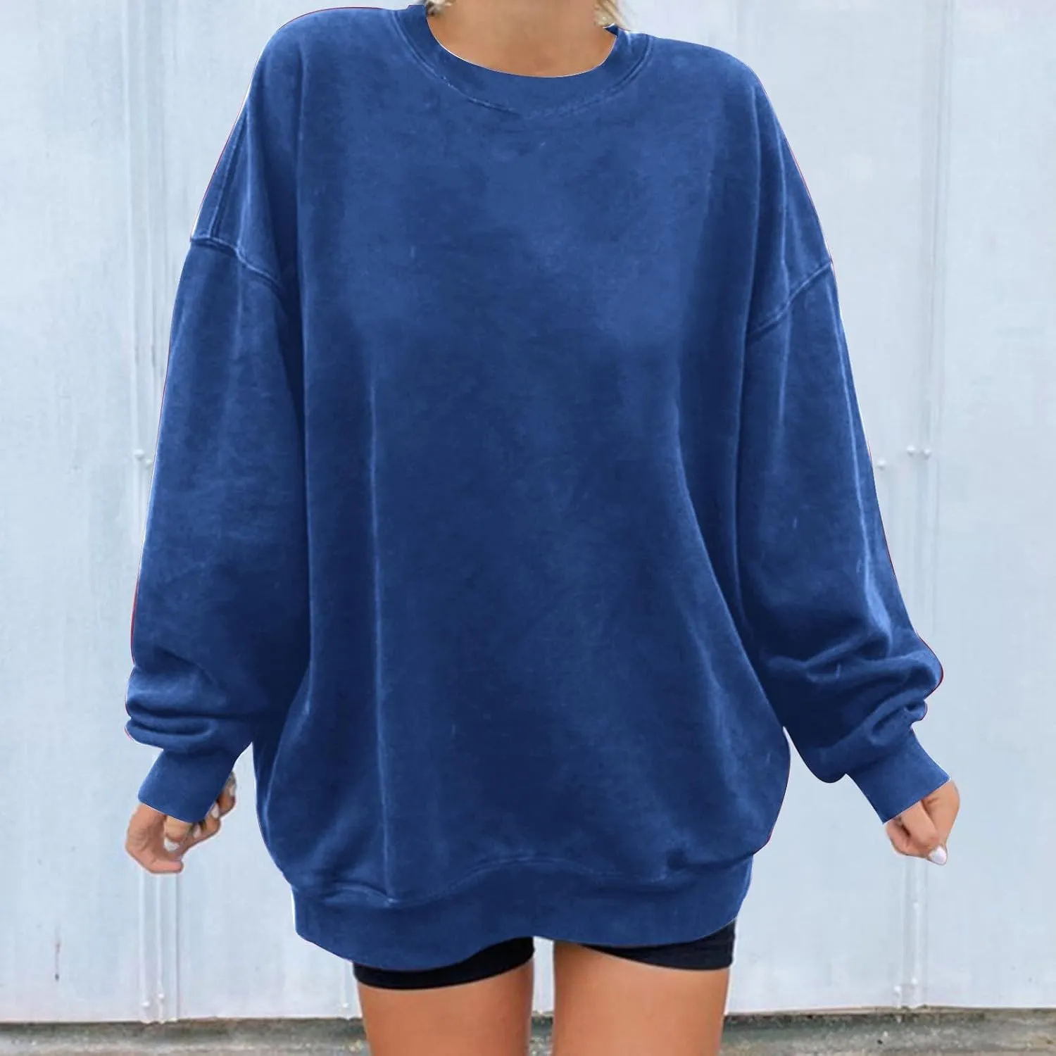 Oversized Long Sleeve Crewneck Sweatshirts For Teen Girls Fall Fashion Womens Pullover Tops Casual Loose y2k Clothes