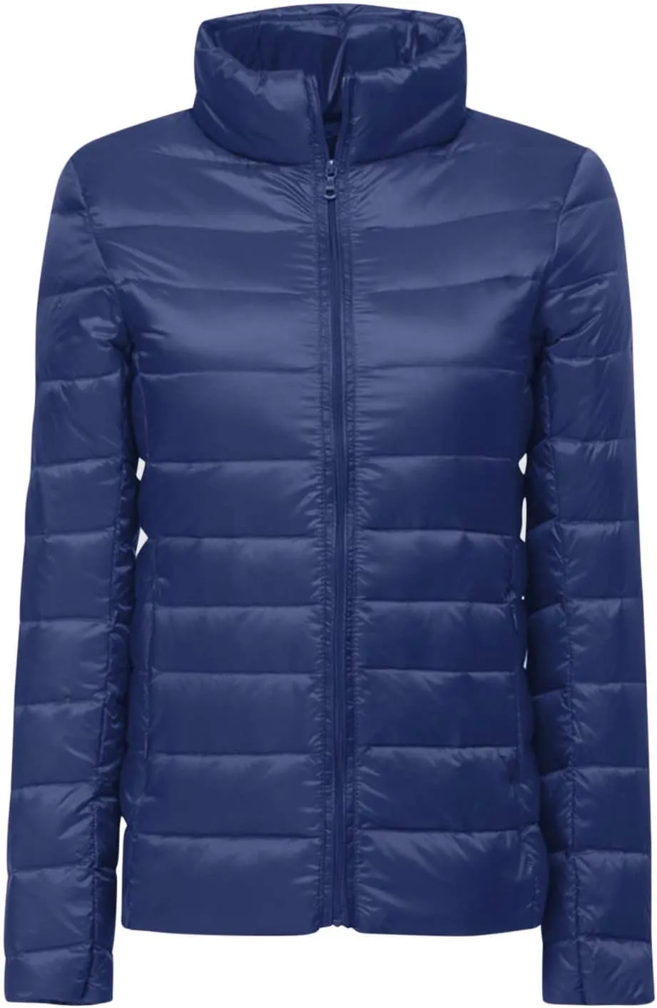 Packable Puffer Jacket Women Plus Size Winter Warm Jacket Padded Coats Lightweight Down Jacket Long Sleeve Outerwear