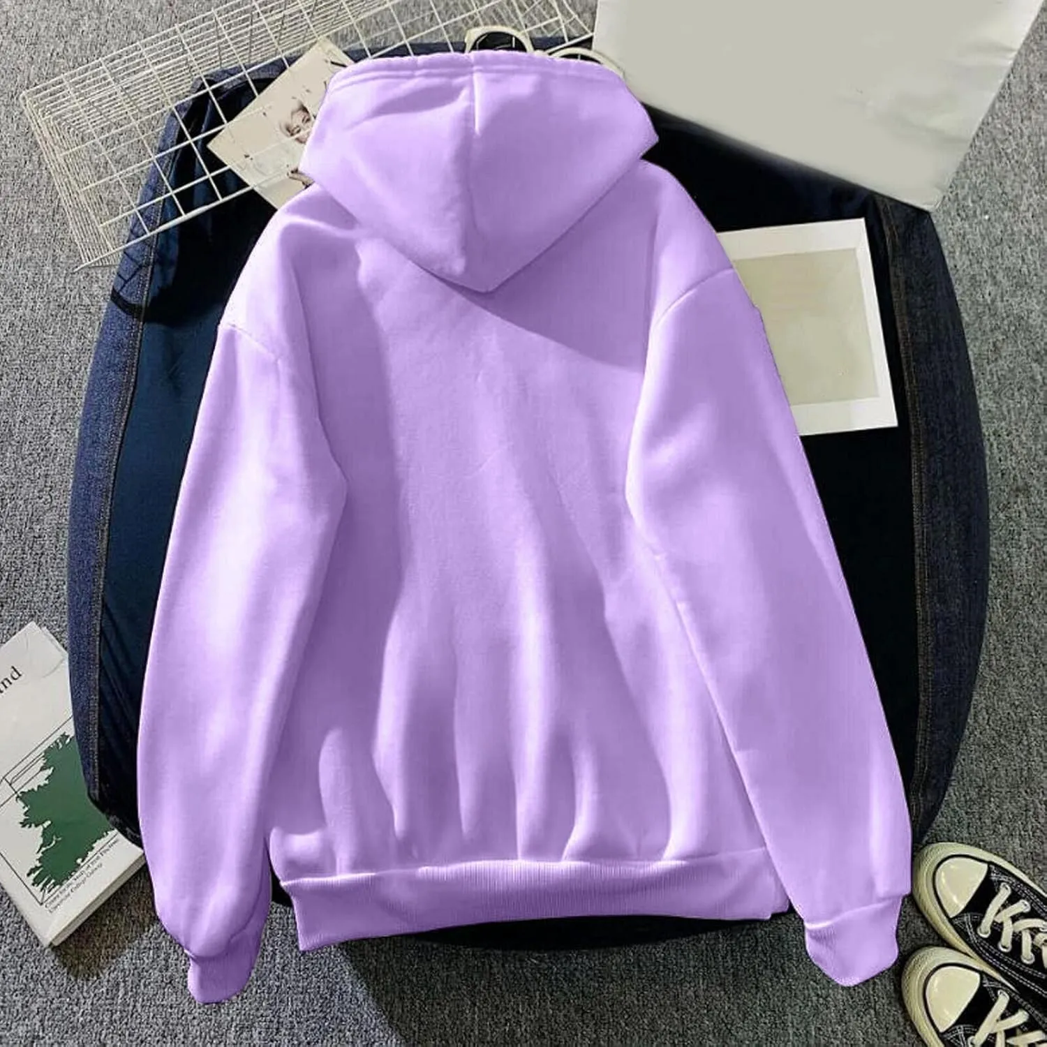 Pink Tops Hoodies for Women Heart Print Cute Preppy Sweatshirt Teen Girls Long Sleeve Pullover Hooded Tops
