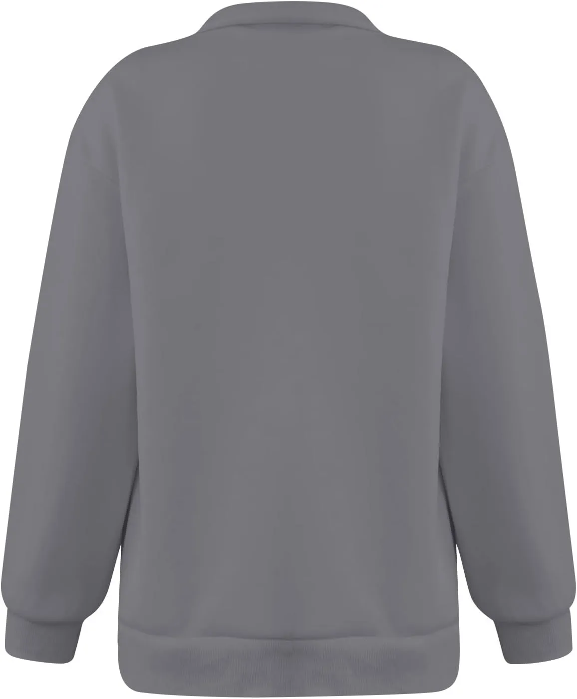 Quarter Zip Pullover for Women Fall Long Sleeve Y2k Clothes Drop Shoulder Blouses Casual Sweaters Half Zip Sweatshirt
