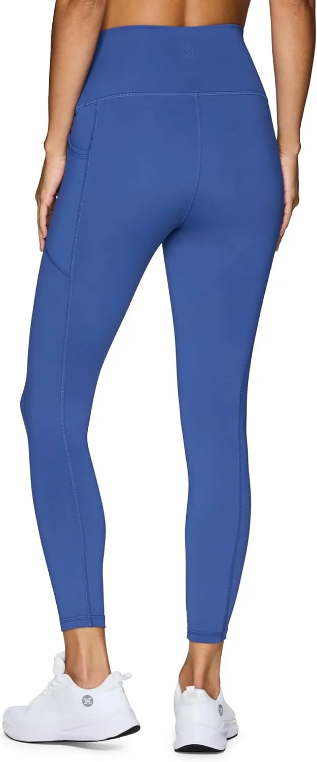 RBX Active High Waisted Squat Proof Ankle Length Leggings for Women, 7/8 Yoga Leggings with Pockets