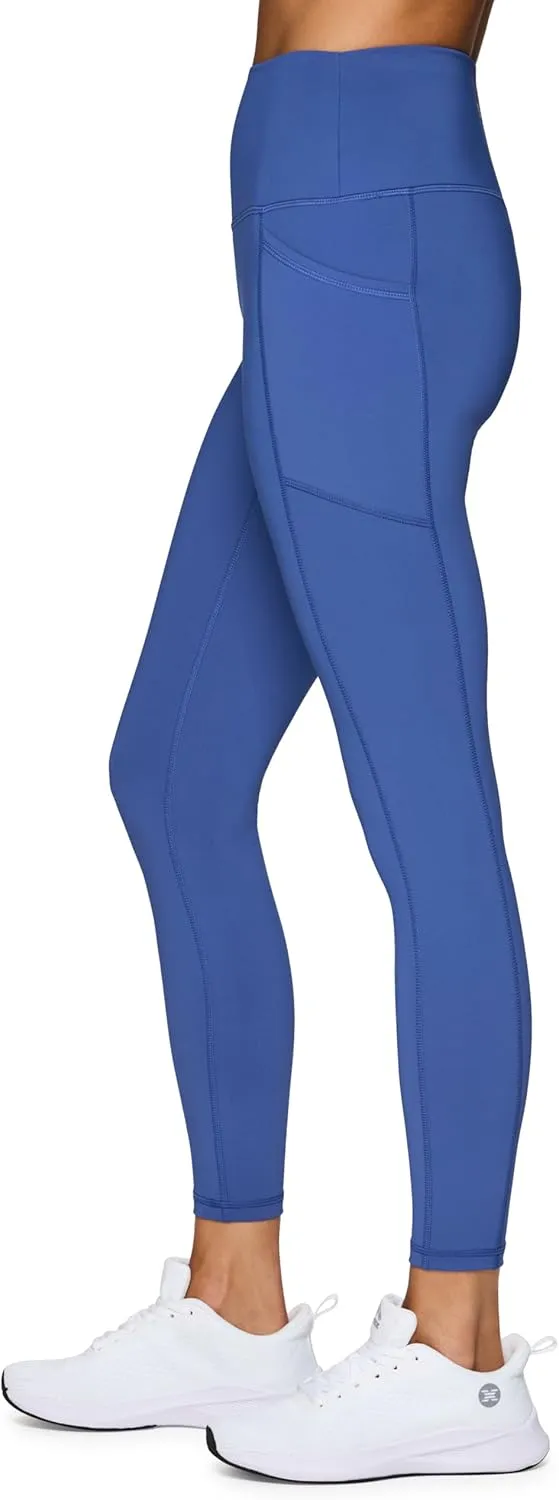 RBX Active High Waisted Squat Proof Ankle Length Leggings for Women, 7/8 Yoga Leggings with Pockets