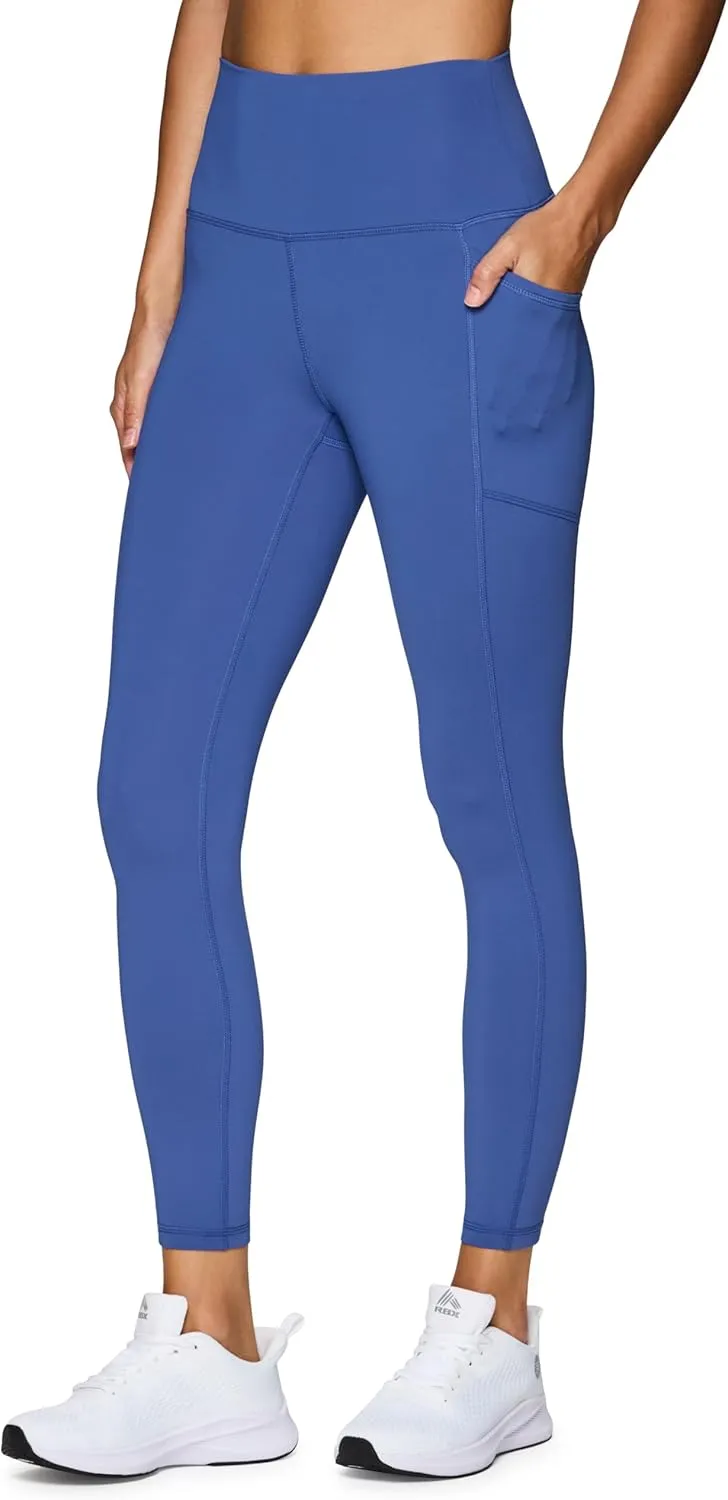 RBX Active High Waisted Squat Proof Ankle Length Leggings for Women, 7/8 Yoga Leggings with Pockets