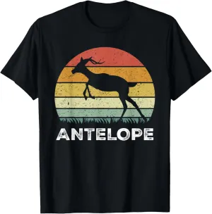 Retro Antelope Shirt Gifts For Antelope Lover Sunset Vintage T-Shirt