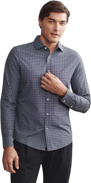 Rhone Men's State of Mind Shirt, Slim Fit Button Down Shirt, Performance Fabric, Anti Odor