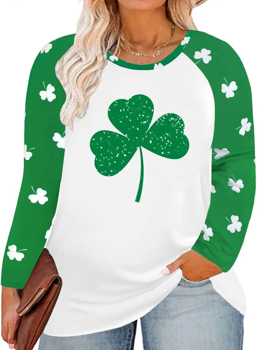 RITERA Plus Size Tops for Women V Neck Long Sleeve Winter Shirts Oversized Casual Tunic