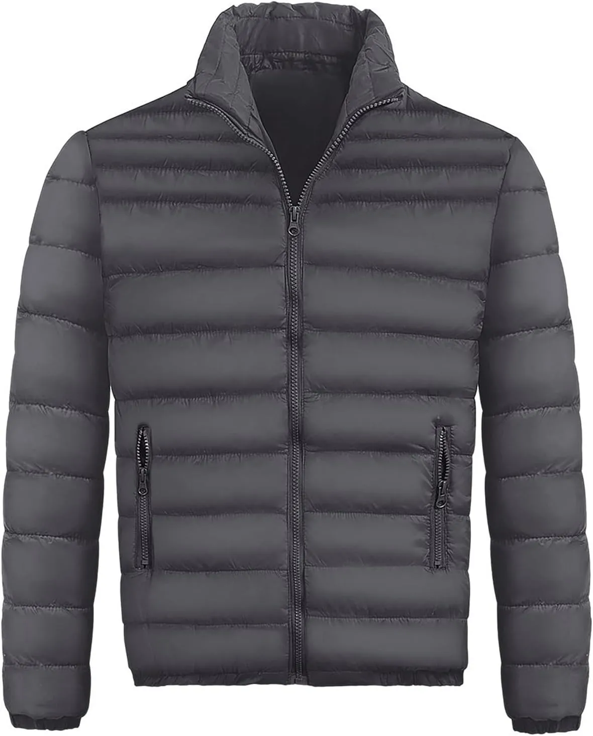 RTRDE Men's Light Puffer Jacket Winter Lightweight Jacket Warm Insulated Windproof Quilted Coat Down, M-2XL