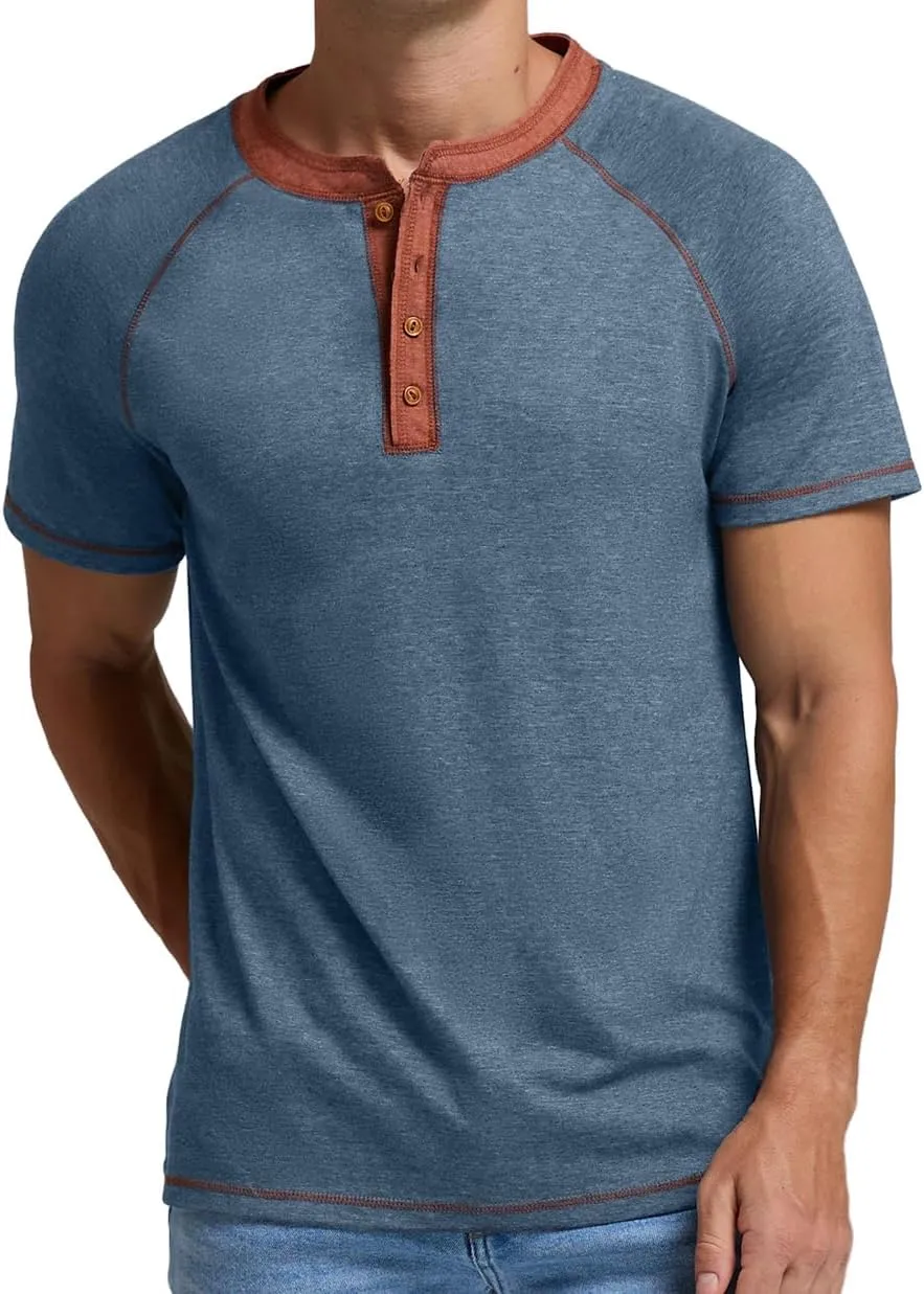 Sailwind Mens Henley Long/Short Sleeve T-Shirt Cotton Casual Shirt