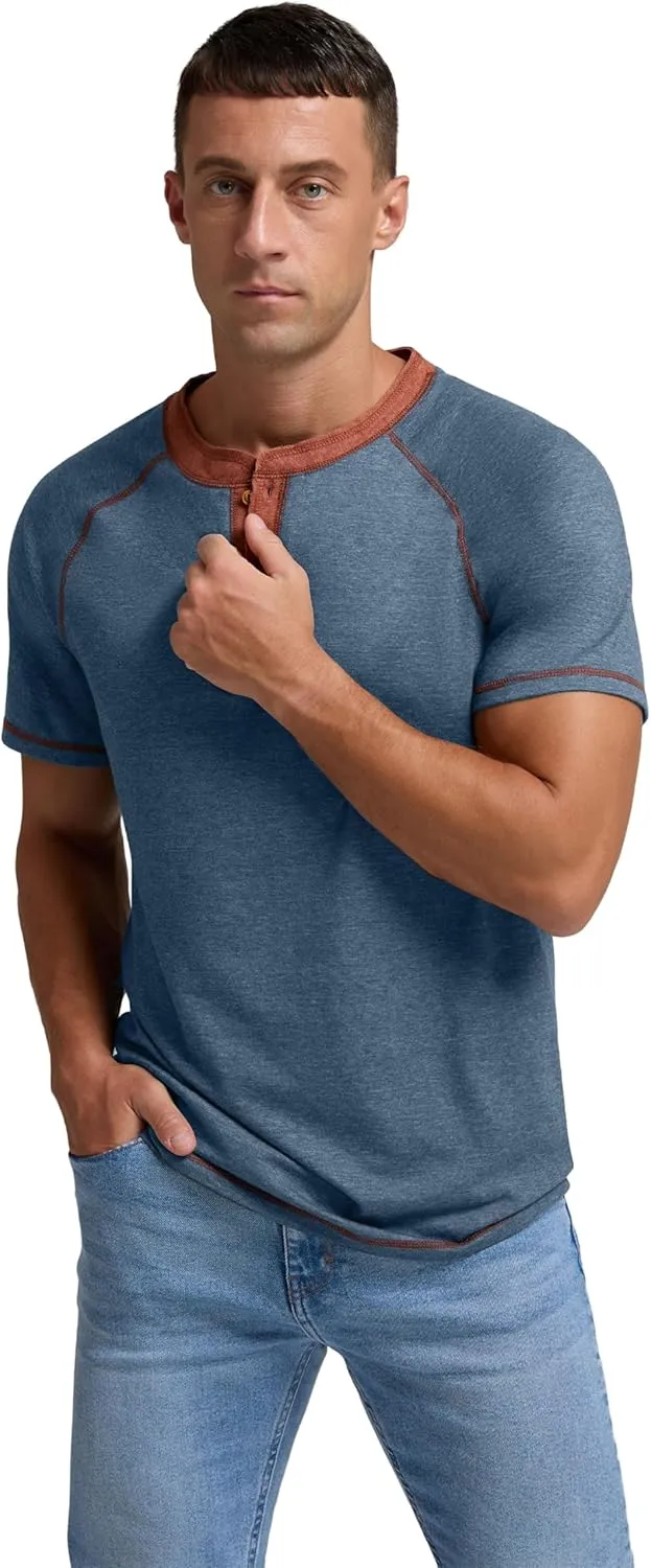 Sailwind Mens Henley Long/Short Sleeve T-Shirt Cotton Casual Shirt