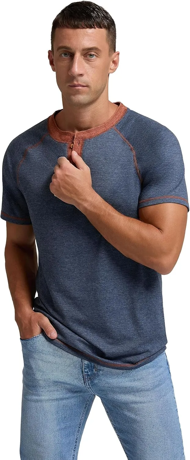 Sailwind Mens Henley Long/Short Sleeve T-Shirt Cotton Casual Shirt