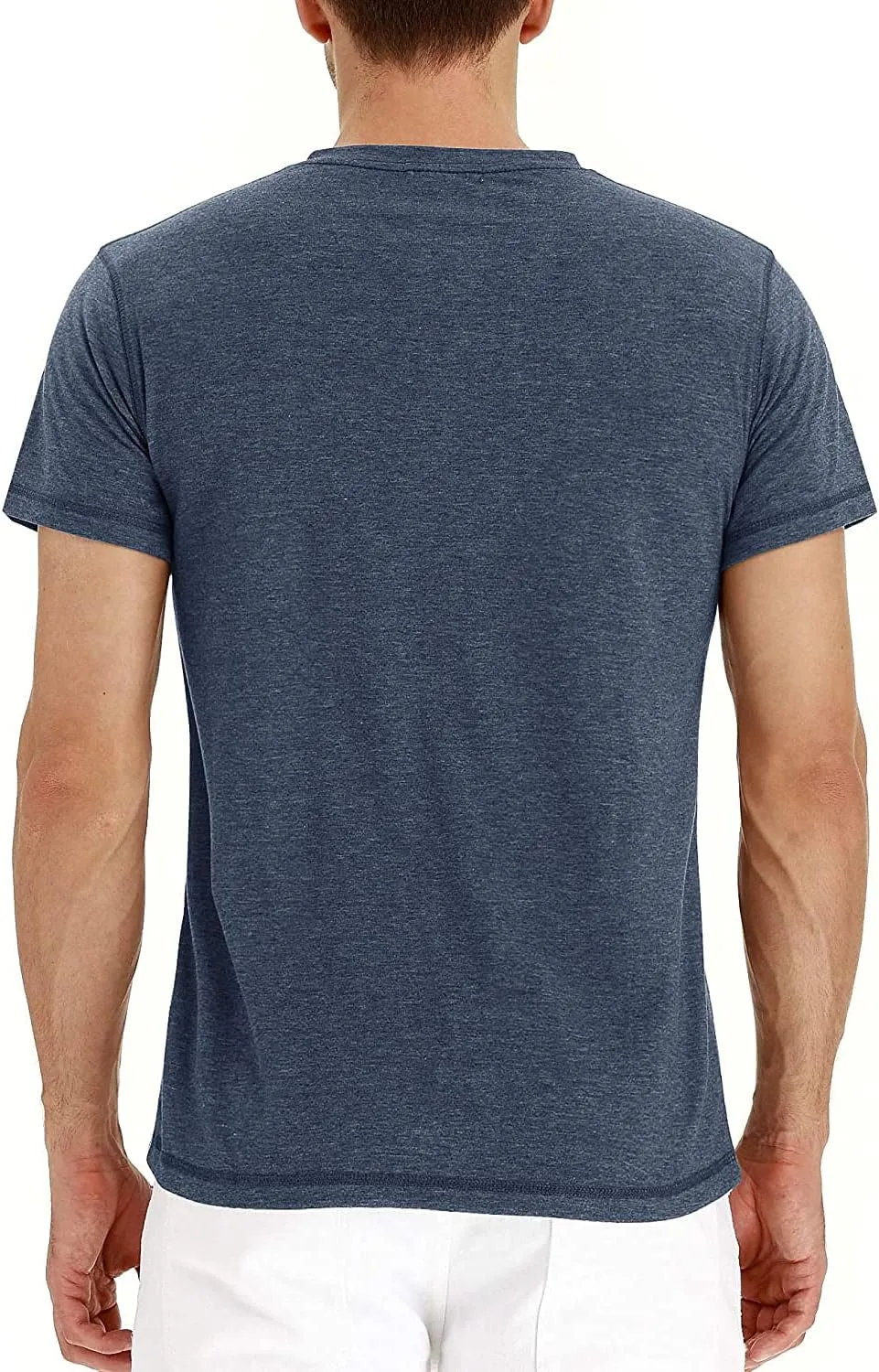 Sailwind Mens Henley Short Sleeve T-Shirt Cotton Casual Shirt