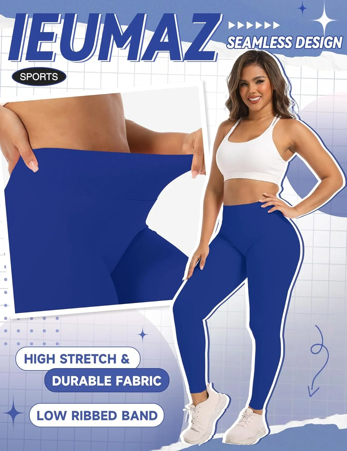 Scrunch Butt Lifting Leggings for Women Impact Gym Seamless Workout Leggings Mid Low Waist Tummy Control Yoga Pants