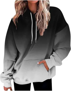 SHAOBGE 2023 Light Blue Long Sweatshirt Cute Warm Tops Women Lady Fashion Top Blouse Thick Womens Hoodie Pullover Gothic Hoodies For Women Prime Today My Recent Orders