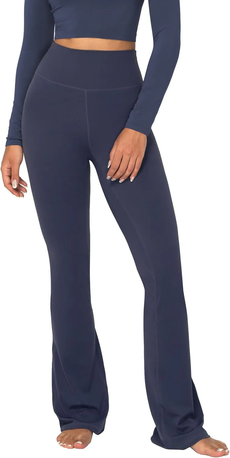 Sunzel Mini Flare Leggings for Women, High Waist Yoga Pants with Tummy Control, Casual Gym Workout Bootcut Leggings