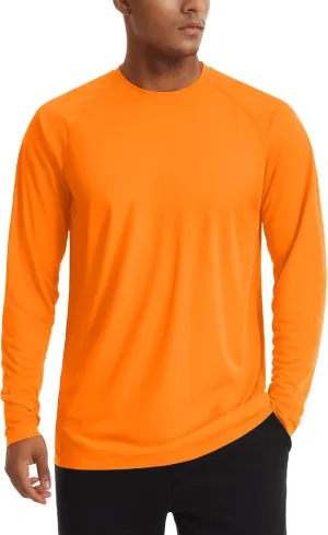 TACVASEN Men's Sun Shirt UPF 50  Long Sleeve UV Protection Lightweight Rash Guard Swim Shirt Quick Dry Fishing T-Shirt