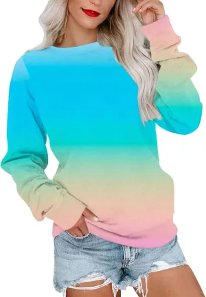 TANGNADE Oversized Sweatshirts Women Hoodies Crew Neck Pullover Sweaters Casual Comfy Fall Outfits Fashion Clothes 2024